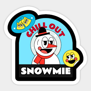 Snowman Christmas cute Sticker